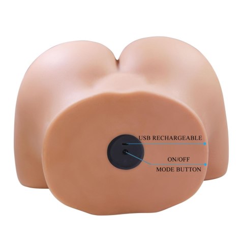 CRAZYBULL Julia - Realistyczny Masturbator - Wibracje i Efekty Dźwiękowe