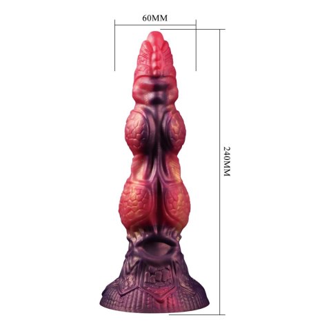 Power Monsters Savage Beastlord - 24 cm Rippled Monster Silicone Dildo