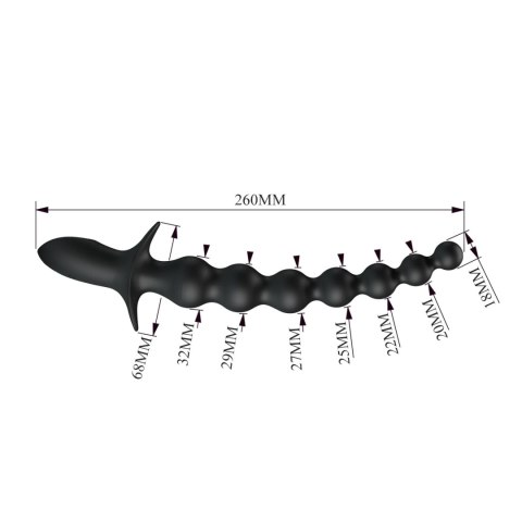 Pretty Love Dedron 10" Vibrating Anal Beads