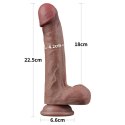 9'' Dual Layered Silicone Cock