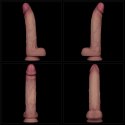10" Vibrating Sliding Skin Pro II Dual Layer Silicone Dong