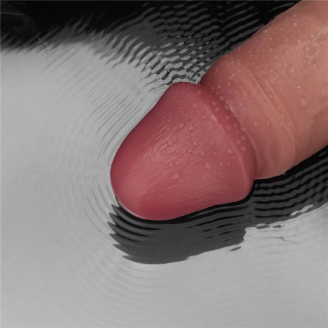 10" Vibrating Sliding Skin Pro II Dual Layer Silicone Dong