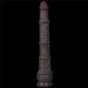 16'' Dual Layered Bendable Silicone Cock XXL(Black)