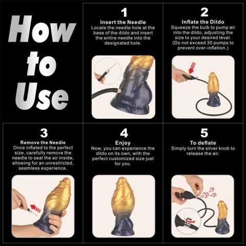 7.5'' Dual Density Silicone Inflatable Dildo
