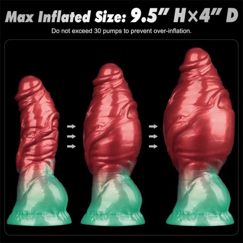 7.5'' Dual Density Silicone Inflatable Dildo