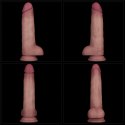 8.5" Vibrating Sliding Skin Pro II Dual Layer Silicone Dong