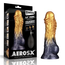 8'' Dual Density Silicone Inflatable Dildo
