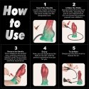 8'' Dual Density Silicone Inflatable Dildo