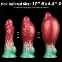 8'' Dual Density Silicone Inflatable Dildo