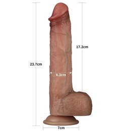 9'' Sliding Skin Pro Dual Layer Silicone Dong