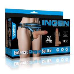 Vibrating Enhanced Strap on Set 9.5'' XS/S/M