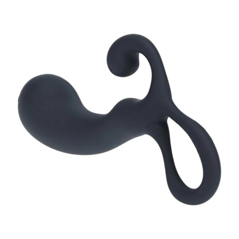 Bulb with Loop Silicone Prostate Massager - M - Black