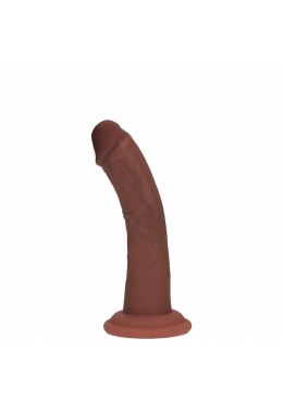 Dual Density Silicone Curved Realistic Dildo with Suction Cup - 6