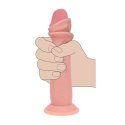 Dual Density Silicone Realistic Sliding Skin Dildo - 6" / 15,5 cm - Flesh