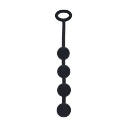 Round Silicone Anal Balls - S - 20mm - Black
