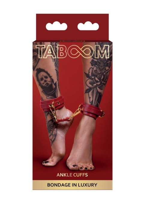 Ankle Cuffs Red - Stylowy dodatek do zabawy