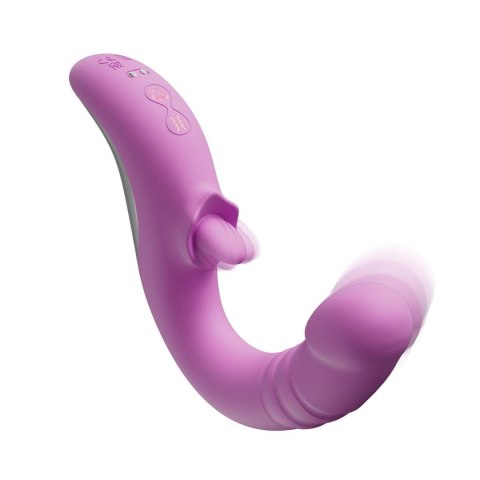 Good Vibes Only - Thrusting Tongue - Pink - PodwójnaStymulacjia 55dB