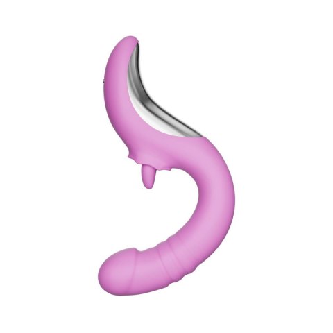 Good Vibes Only - Thrusting Tongue - Pink - PodwójnaStymulacjia 55dB