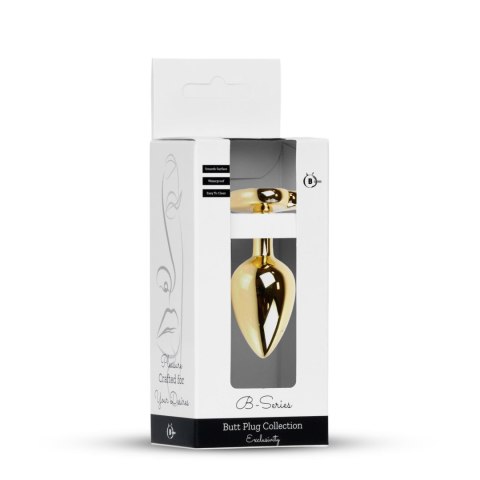 Plug-Jewellery Gold Heart PLUG- Pink