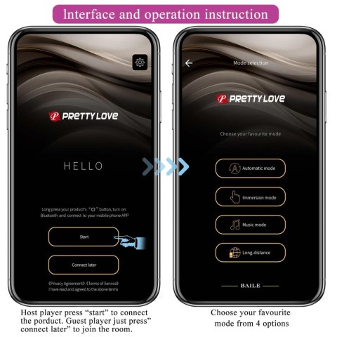 PRETTY LOVE - Klay, 10 vibration functions 10 thrusting settings Mobile APP remote control