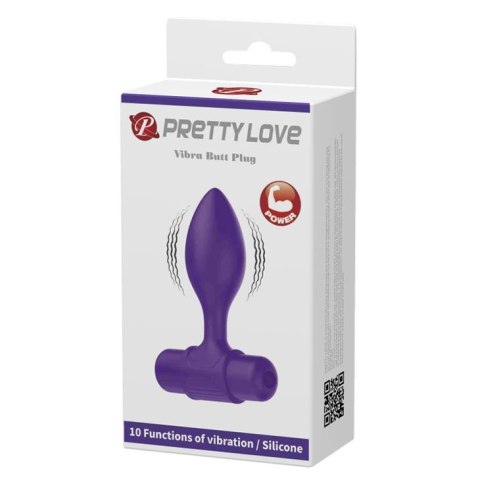 PRETTY LOVE -Vibra Butt Plug Purple - niesamowita przyjemność