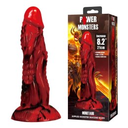 Power Monsters Minotaur - 21 cm Rippled Monster Silicone Dildo