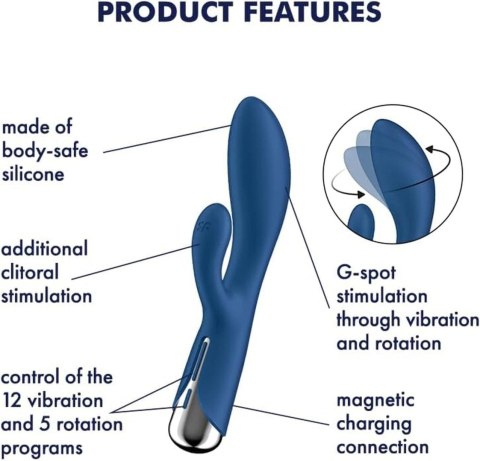 Satisfyer Spinning Rabbit - Stymulujący wibrator-królik